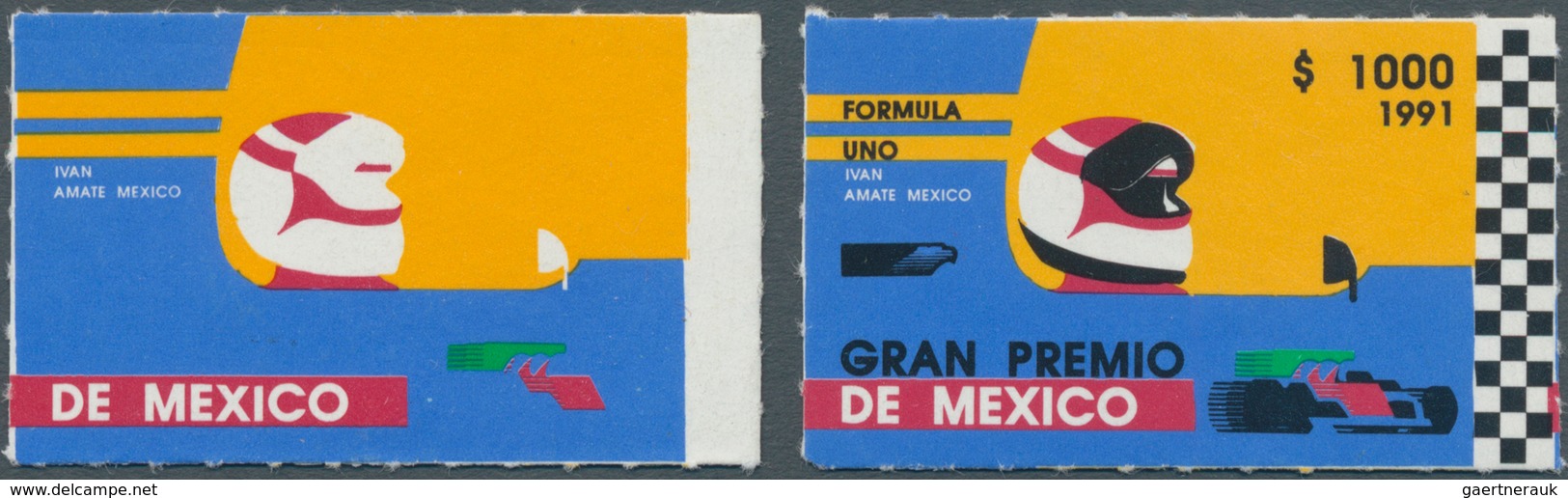 10989 Thematik: Sport-Motorsport / Sport-motorsports: 1991, Mexico. Formula 1 Grand Prix. Single Stamp Mis - Motorräder