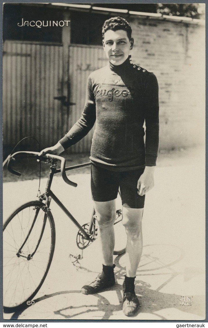 10991 Thematik: Sport-Radsport / sport-cycling: 1909/1928, 12 verschiedene, ungebrauchte Fotokarten mit me