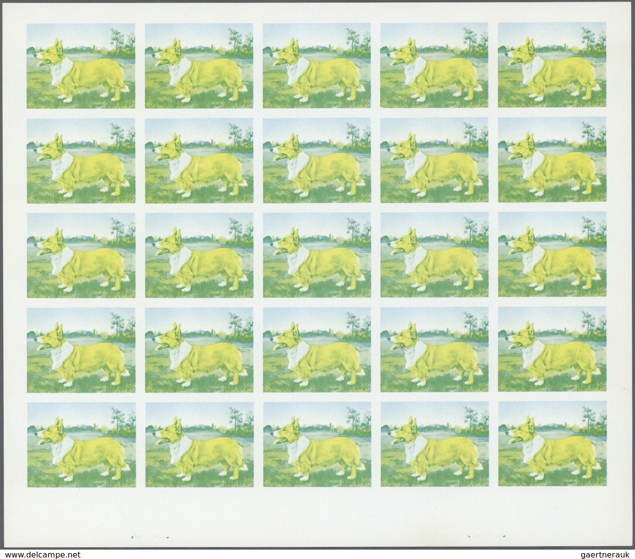 11063 Thematik: Tiere-Hunde / Animals-dogs: 1972. Sharjah. Progressive Proof (6 Phases) In Complete Sheets - Hunde