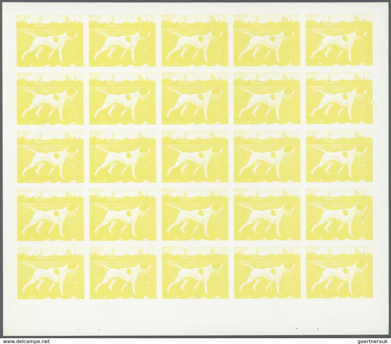 11067 Thematik: Tiere-Hunde / Animals-dogs: 1972. Sharjah. Progressive Proof (8 Phases) In Complete Sheets - Chiens