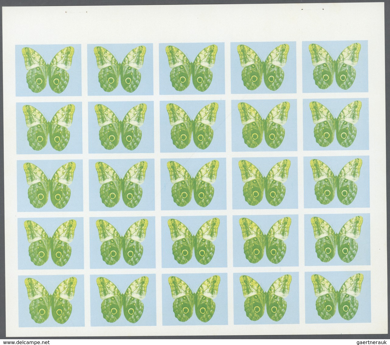 11122 Thematik: Tiere-Schmetterlinge / Animals-butterflies: 1972. Sharjah. Progressive Proof (5 Phases) In - Papillons