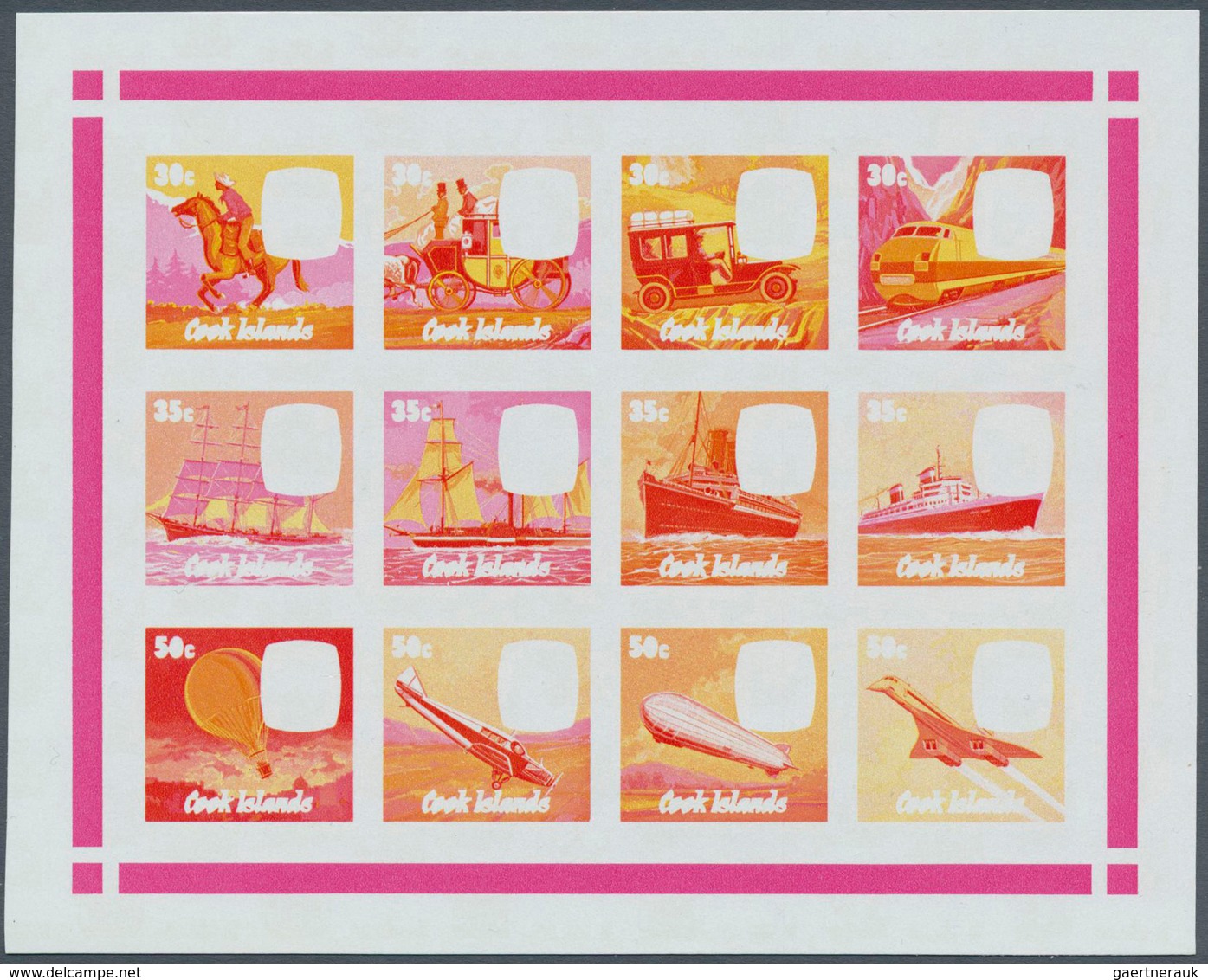 11216 Thematik: Verkehr / traffic: 1978, COOK ISLANDS: Centenary of the death of Rowland Hill miniature sh