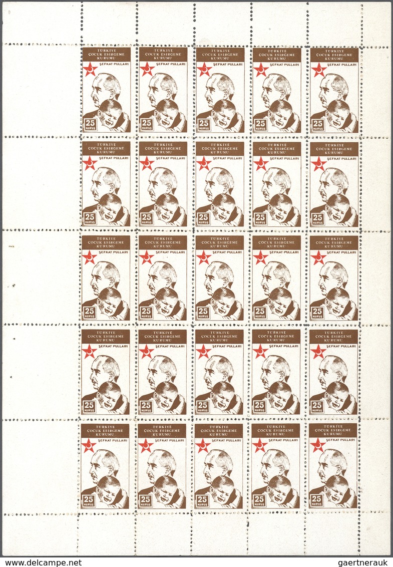 11251 Thematik: Rotes Kreuz / Red Cross: 1942, Set Of Nine Values In Mint Never Hinged Sheets Of 25 With M - Rotes Kreuz