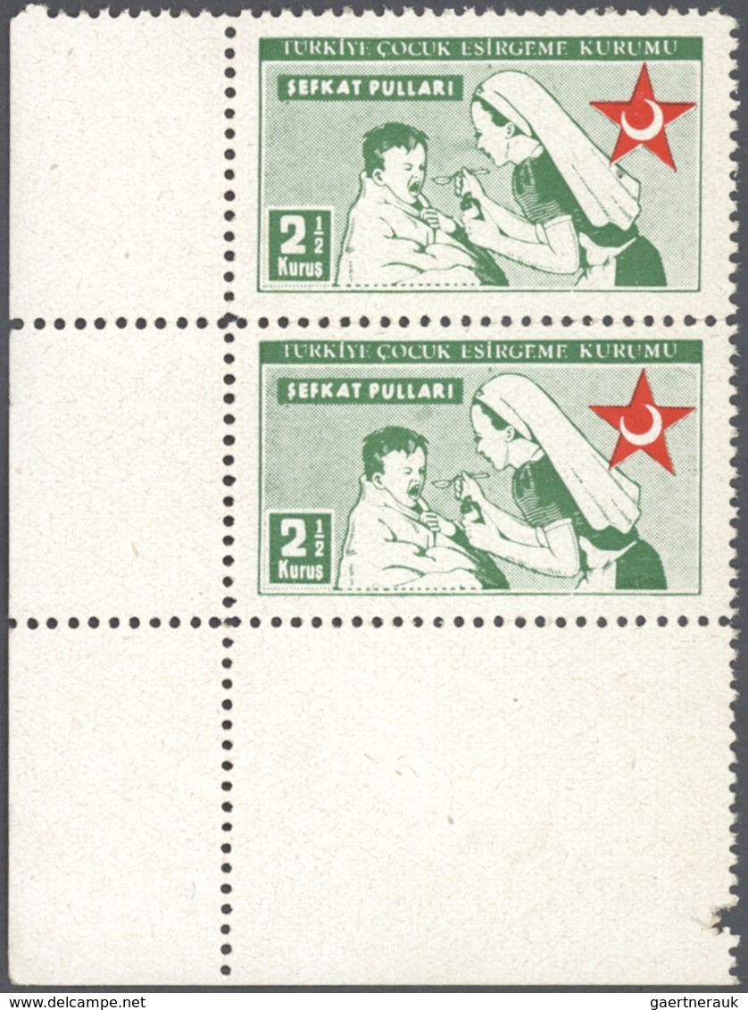 11251 Thematik: Rotes Kreuz / Red Cross: 1942, Set Of Nine Values In Mint Never Hinged Sheets Of 25 With M - Rotes Kreuz