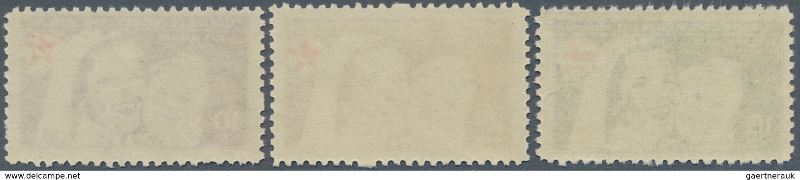 11257 Thematik: Rotes Kreuz / Red Cross: 1955, 10 Lira Violet Red And Two Small Values In Mint Never Hinge - Rotes Kreuz