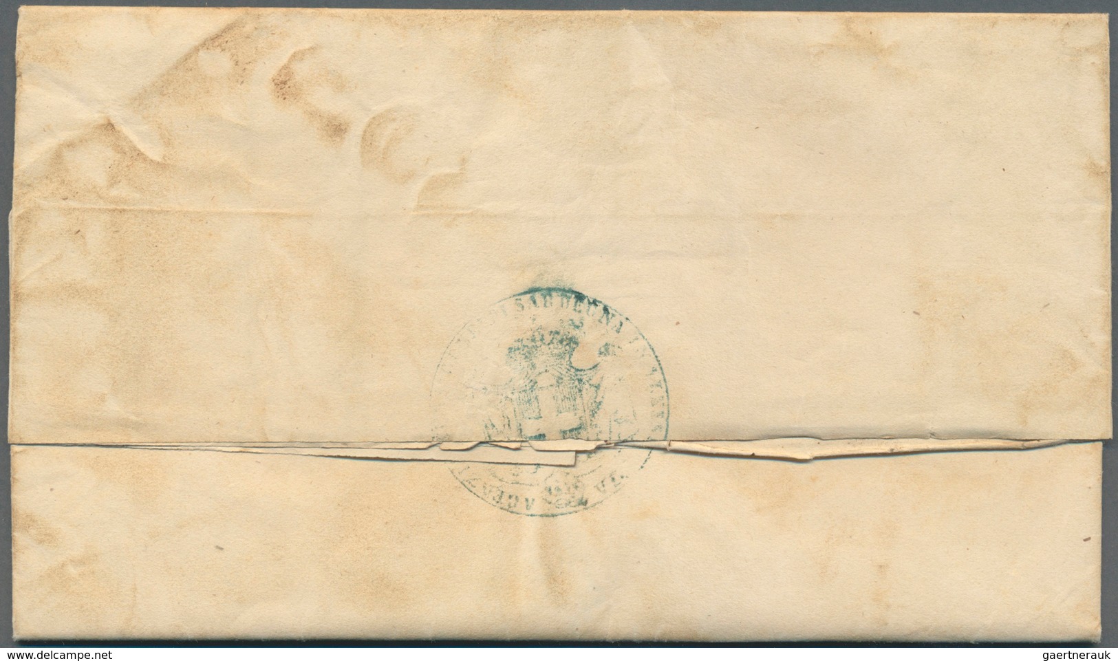 11304 Ägypten - Vorphilatelie: 1852, Entire Letter From Alexandria To The Sardinian Consulat In Cairo (cac - Préphilatélie