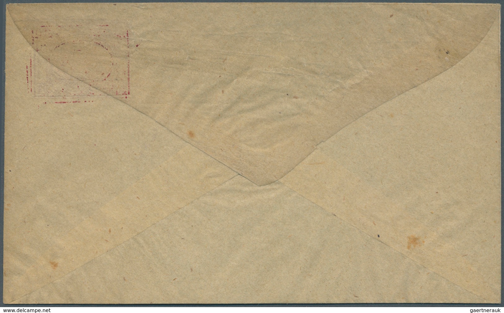 11339 Ägypten: 1871 Essay For 3rd Issue By Penasson, Alexandria: 1pi. Carmine On Creamy Envelope, Fine. - 1915-1921 Britischer Schutzstaat