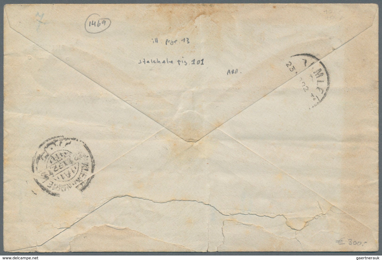 11375 Ägypten: 1892, PS Envelope 2pia. Orange Used From Ariche To Alexandria, Cancelled With "ARICHE/19 XI - 1915-1921 Protectorat Britannique