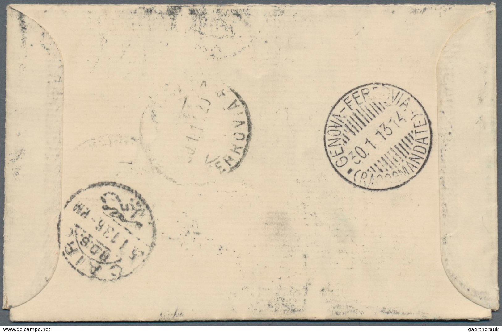 11500A Ägypten - Ganzsachen: 1913, Folded Stationery Letter 5 Mil Uprated Pyramid 5 Mil Grey Sent Registere - Autres & Non Classés