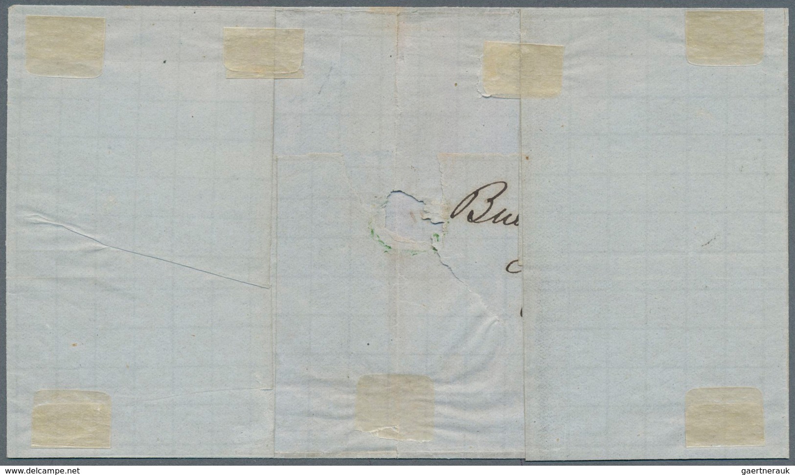 11605A Argentinien: 1866, 5 C. Light Reddish Pink, 4th Printing, Thin Paper, Slight Round Corner, Single Fr - Sonstige & Ohne Zuordnung