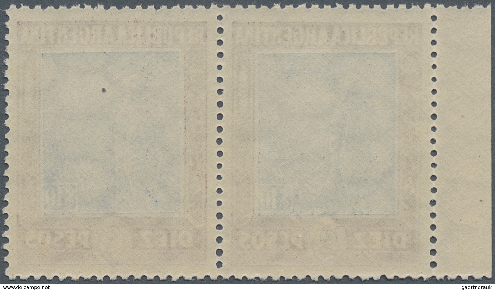 11618 Argentinien: 1912, Country Worker/Sun A Pair Of 10 Peso Lilac/blue With Superb Perforation And Both - Autres & Non Classés