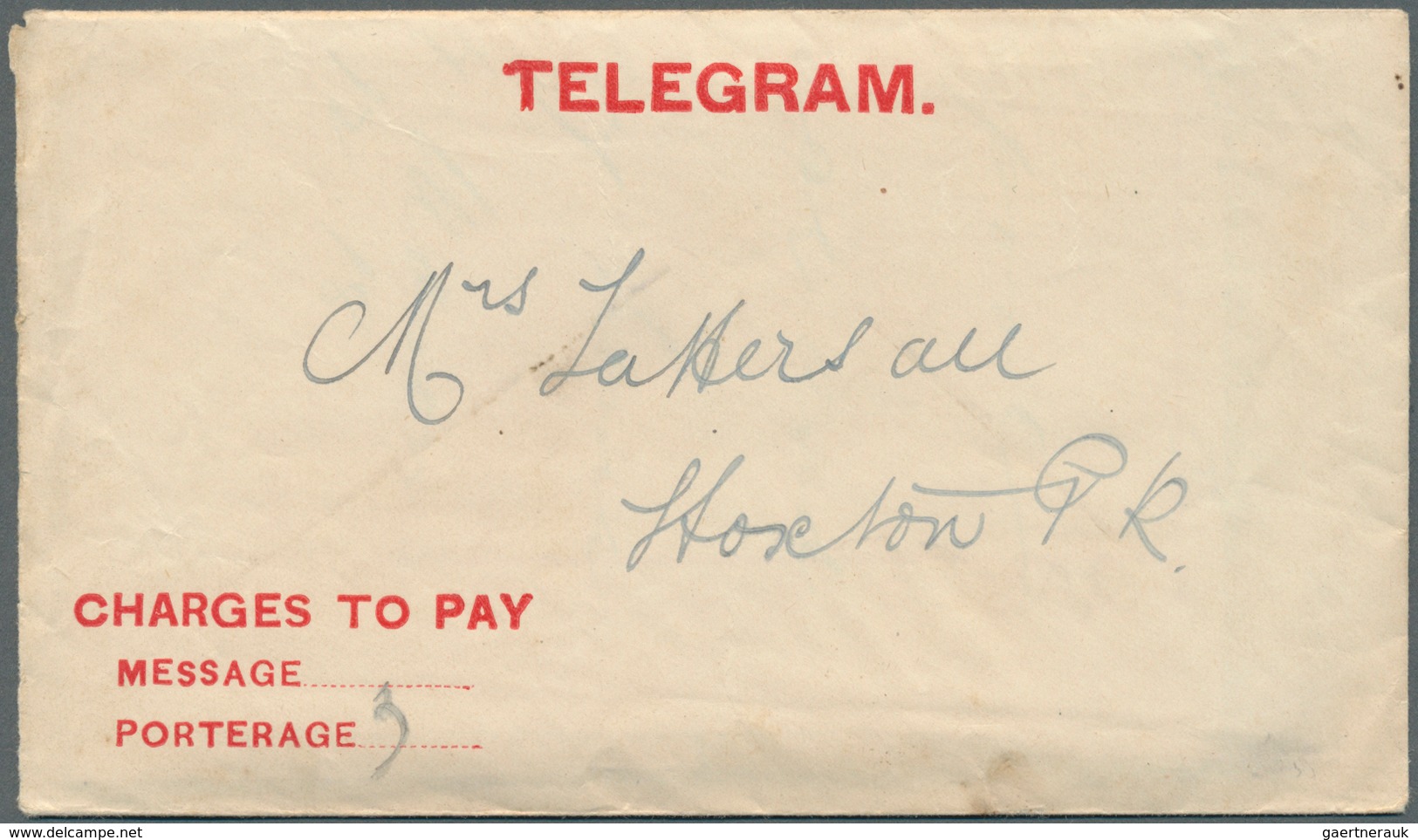 11646 Neusüdwales: 1904/1917, Group With 3 Preprinted Telegram Envelopes: One With Red Printing And Telegr - Lettres & Documents