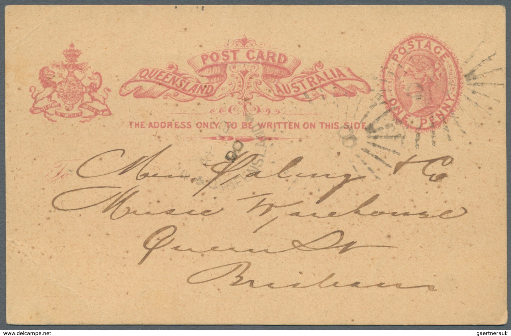 11649 Queensland - Ganzsachen: 1893/1895, 4 Postal Stationery Cards, Used To Germany, Etc. - Lettres & Documents