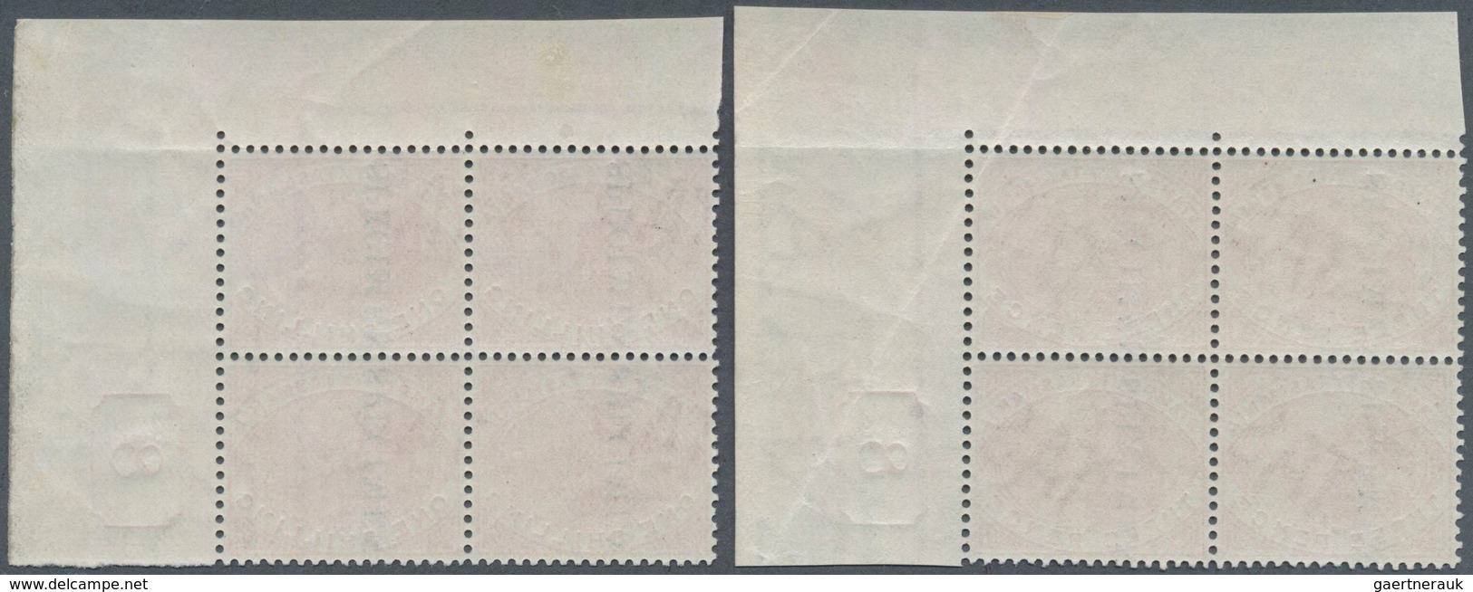 11661 Tasmanien - Stempelmarken: 1880, Platypus 3d. Chestnut And 1s. Rose-pink Perf. 14 With Vert. Black O - Briefe U. Dokumente