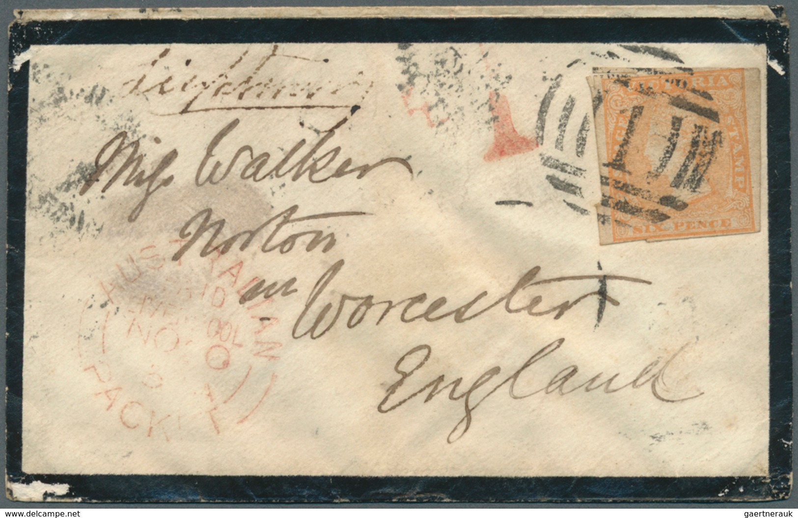 11666 Victoria: 1855/1856, Four Covers And One Folded Entire Each Bearing Woodblocks 6d Dull Orange (mixed - Briefe U. Dokumente