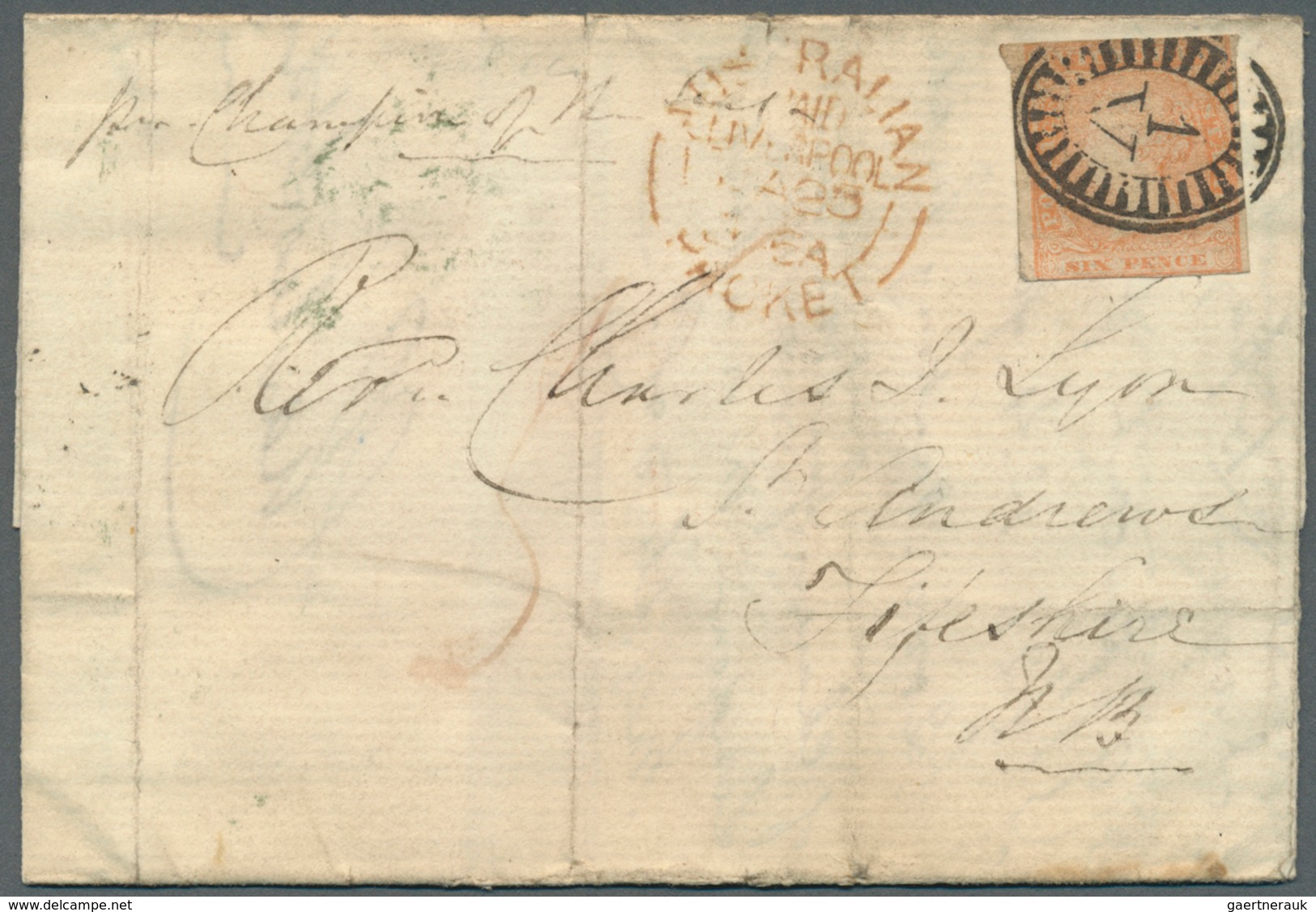 11666 Victoria: 1855/1856, Four Covers And One Folded Entire Each Bearing Woodblocks 6d Dull Orange (mixed - Briefe U. Dokumente