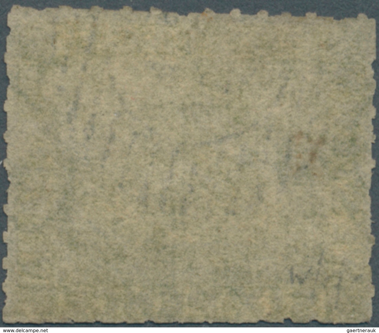 11676 Westaustralien: 1860/64, 6d Sage-green, Rouletted 14, Lightly Cancelled By Part Numeral, Roulettes I - Lettres & Documents