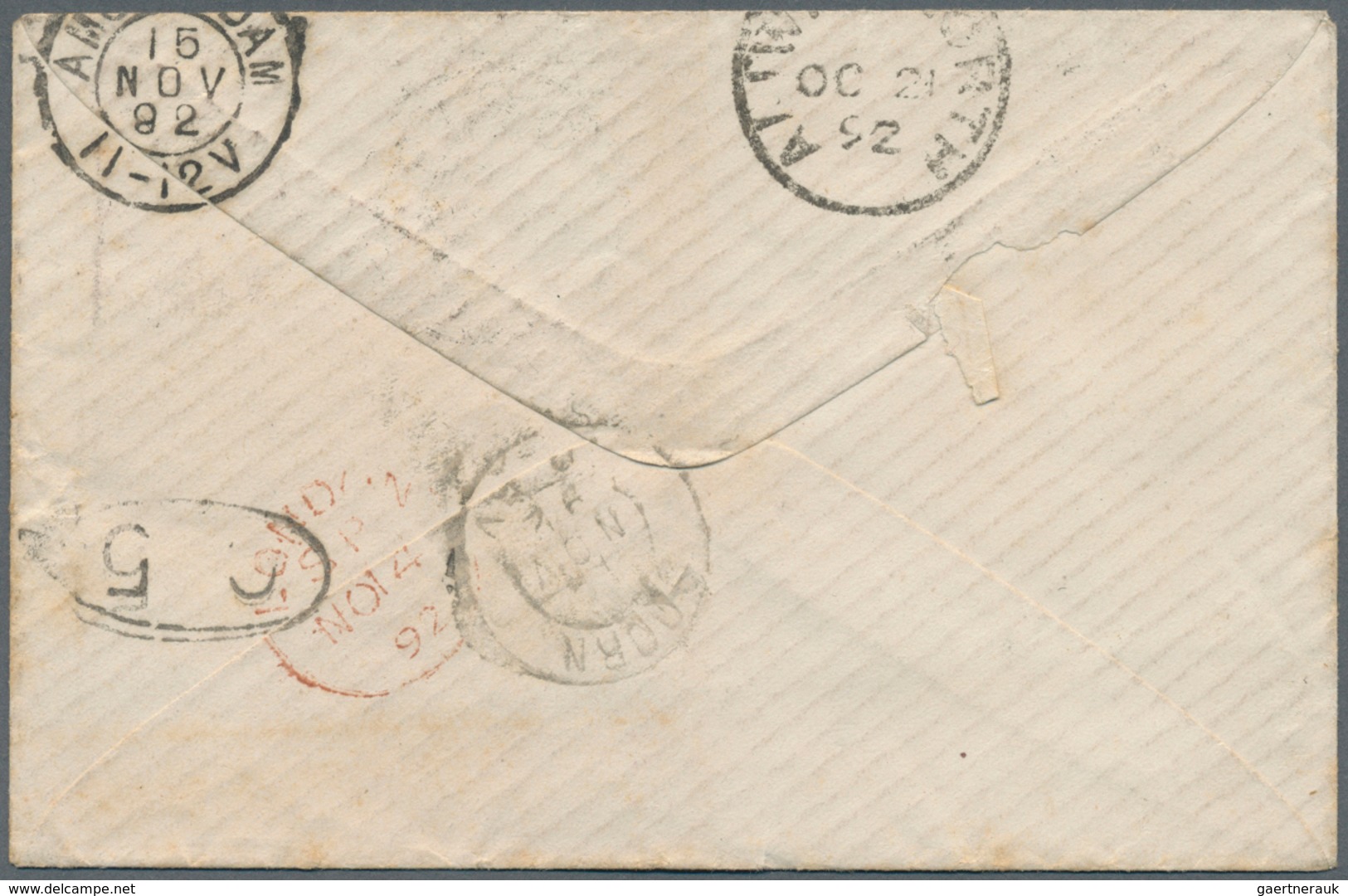 11706 Basutoland: 1892, CGH 2 1/2d/3d Tied W. Somewhat Weak "277" To Small Cover W. "MORIJA OC 20 92" Alon - 1933-1964 Colonie Britannique