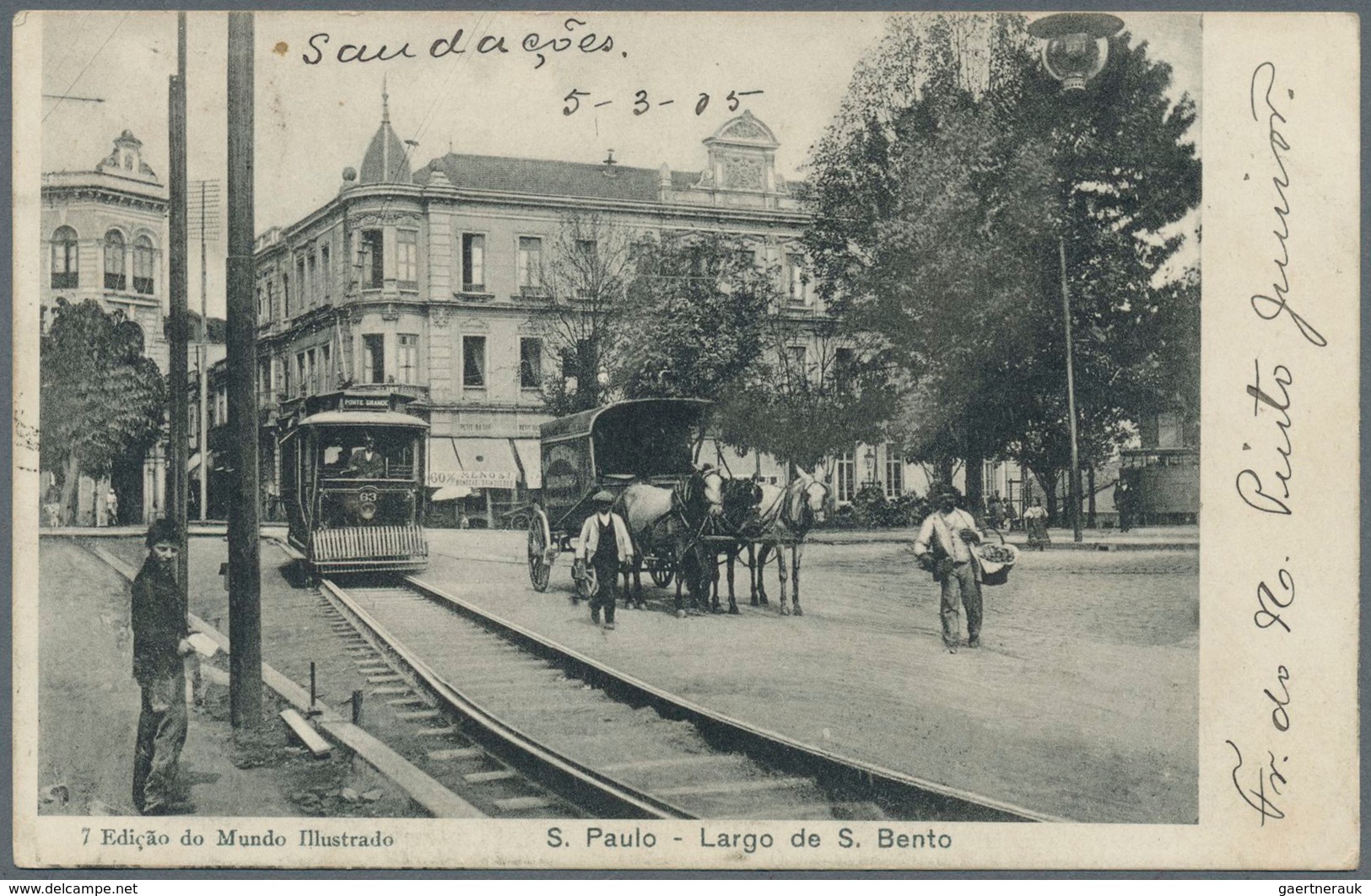 11757 Brasilien: 1898/1900, Trio Of Postcards With Maritime Daters: 100 R Carmine/black On Ppc From Rio De - Sonstige & Ohne Zuordnung