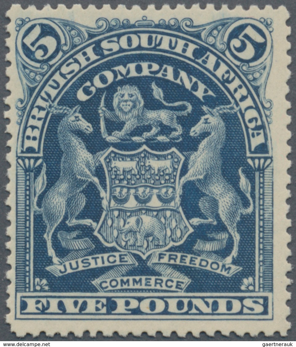 11808 Britische Südafrika-Gesellschaft: 1901: 5 £ Blue Unused Without Gum, Fine. - Ohne Zuordnung