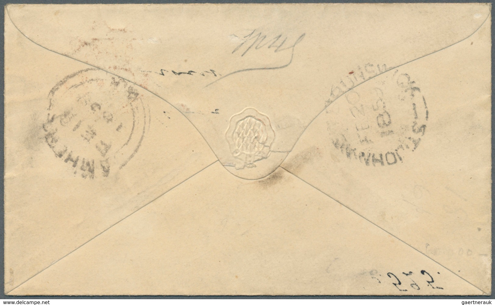 11823 Neuschottland: 1859, Crown And Heraldic Flowers 6d. Yellow-green With Narrow To Wide Margins Locally - Briefe U. Dokumente