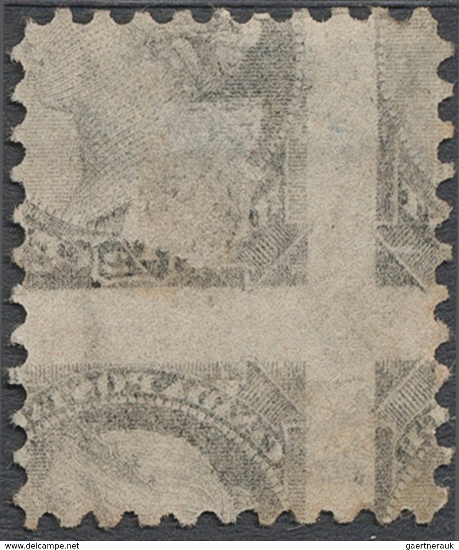 11826 Canada: 1882, 1/2 C. Black With Set Off On Reverse, Unused Without Gum, Little Thin, Rare! - Autres & Non Classés