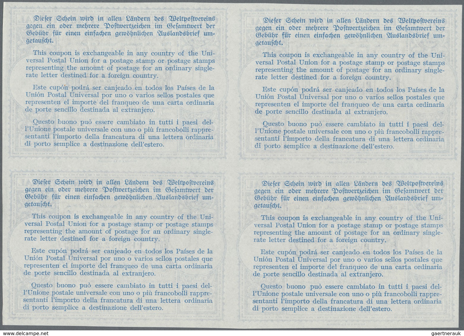 11863 Chile - Ganzsachen: 1942/1953. Lot Of 2 Different Intl. Reply Coupons (London Type) Each In An Unuse - Chile