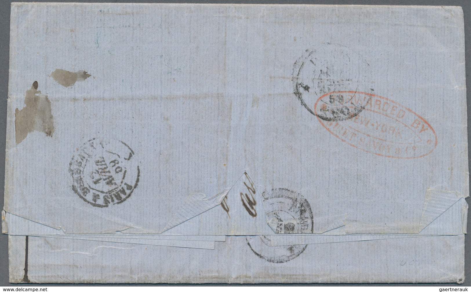 11879 Cuba: 1859, Stampless Lettersheet With Complete Message Dated "Havanna 23 Mar 1859" To Bordeaux/Fran - Autres & Non Classés