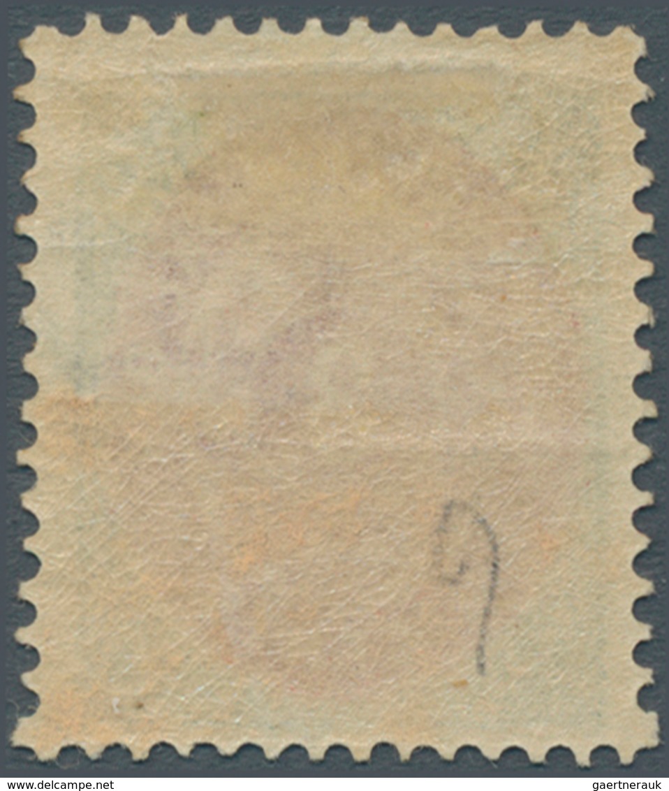 11894 Dänisch-Westindien: 1873, 3 C Red And Green-blue, 8th Printing (april 1895), Perf. 14 : 13 1/2, "omv - Dänische Antillen (Westindien)