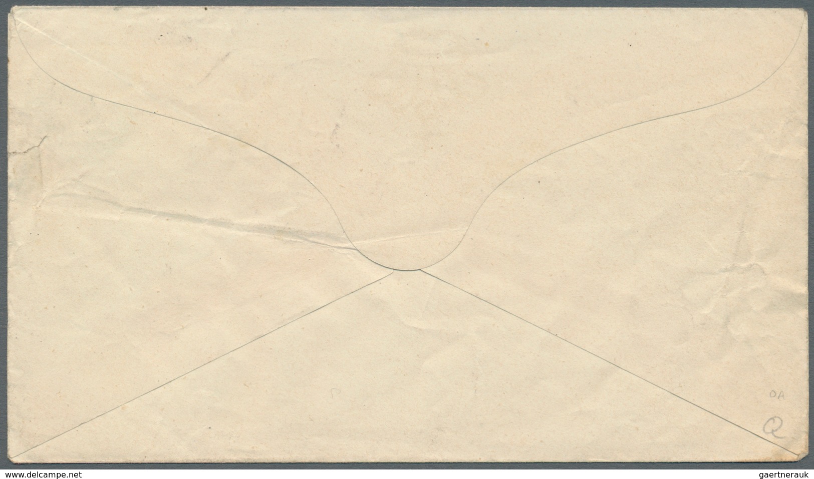 11896 Dänisch-Westindien: 1883, 2 C Blue Postal Stationery Envelope (small Faults/tear), Addressed To The - Dänische Antillen (Westindien)