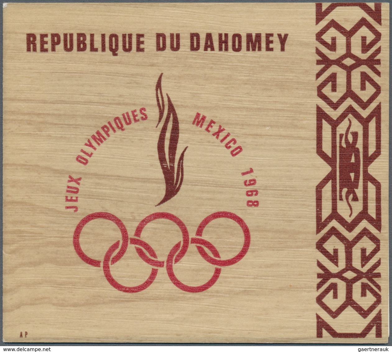 11903 Dahomey: 1967/70 (ca.), Lot Of Eleven Imperforated Single Die Proofs /Epreuve De Luxe Incl. Issues M - Autres & Non Classés