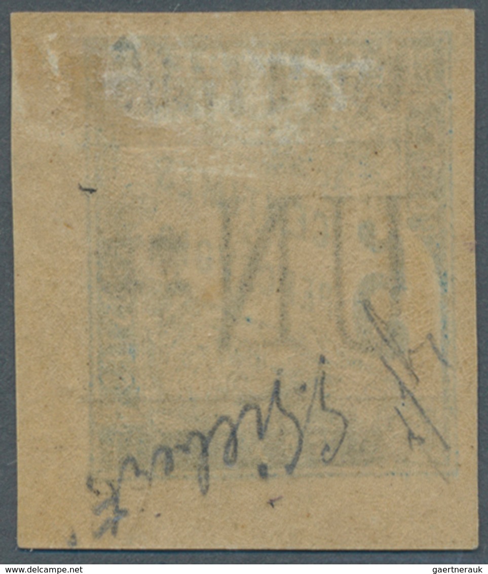 11914 Elfenbeinküste - Paketmarken: 1903, "UN FR" On 5c. Light Blue, Surcharge Typ IX, Marginal Copy From - Côte D'Ivoire (1960-...)