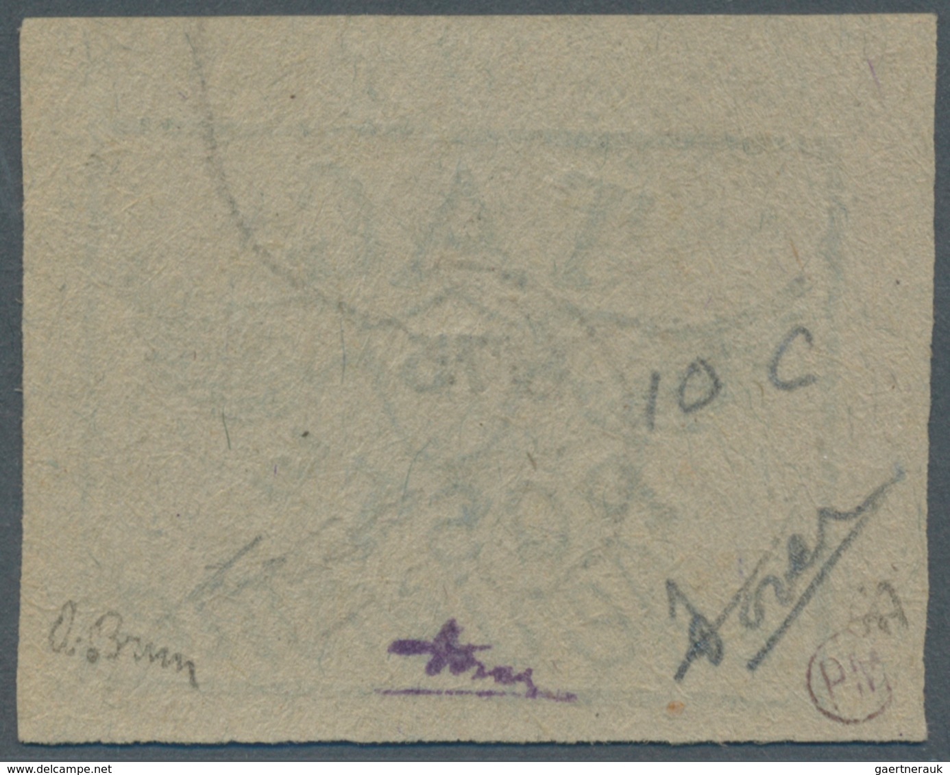 11986 Französisch-Guyana - Flugmarken (T.A.G.): 1921, 75c. Black On Grey, Fresh Copy, Full To Huge Margins - Lettres & Documents