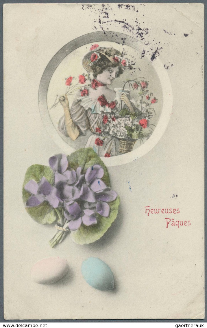 11994A Französisch-Ozeanien: 1907/1929, 50 C Violet/grey And 1,50 F On 1 F Ultramarine/blue, Mixed Franking - Autres & Non Classés