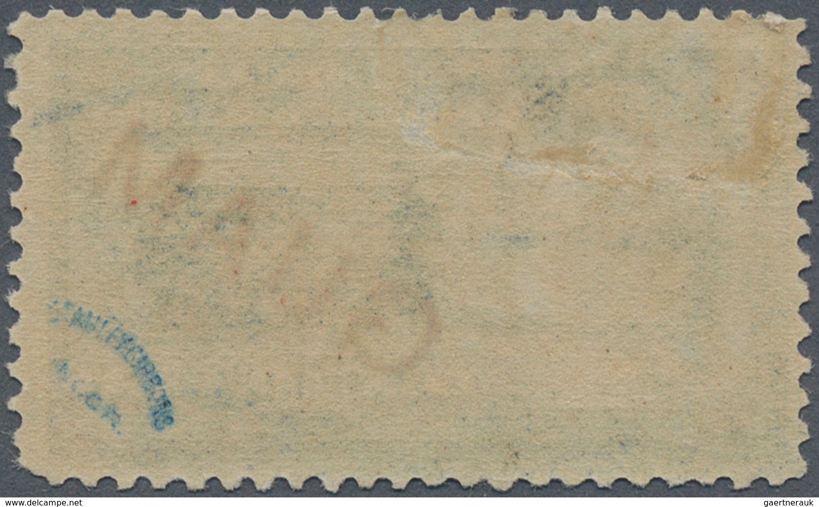 12031 Guam: 1899, Special Delivery 10 C. Blue With Red Overprint "GUAM", Unused, Fine, Signed - Guam