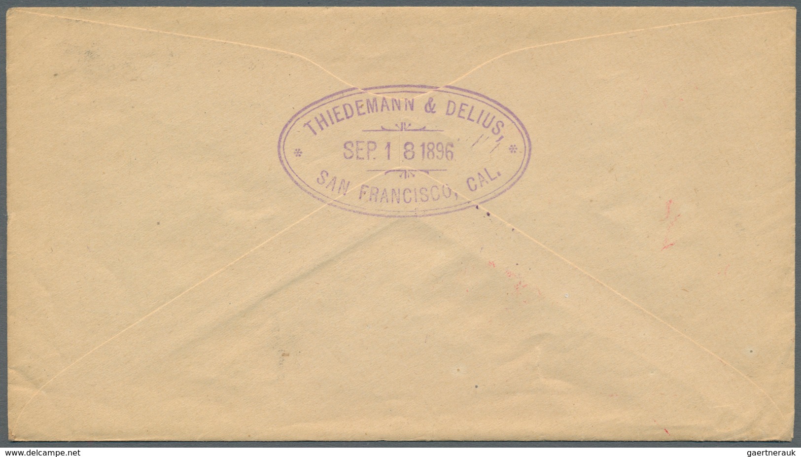 12033 Guatemala: XOLHUITZ 16 SET 1887 And COLOMBIA 6 OCT 1896, Two Violet "Recibida"-arrivals On Two Very - Guatemala