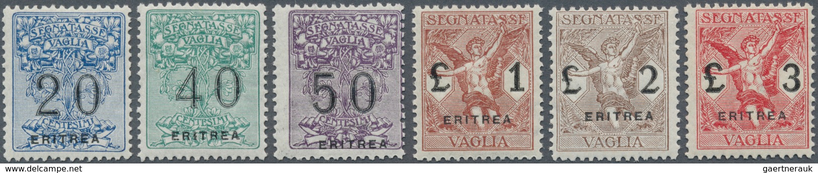 12059 Italienisch-Eritrea: 1924 Segnatasse Vaglia (Postal Money Order Stamps, Postanweisungs-Marken) 20 C - Eritrea