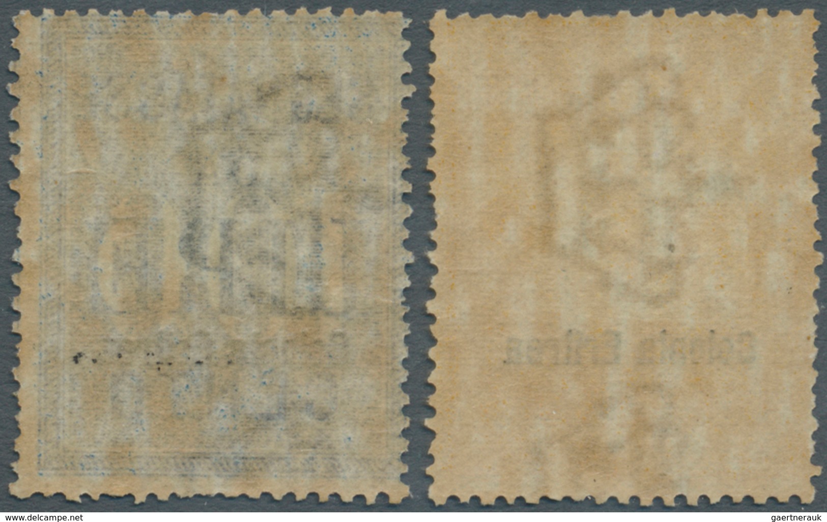 12063 Italienisch-Eritrea - Verrechnungsmarken: 1903, 50l. Yellow And 100l. Blue, Two Values, Fresh Colour - Erythrée