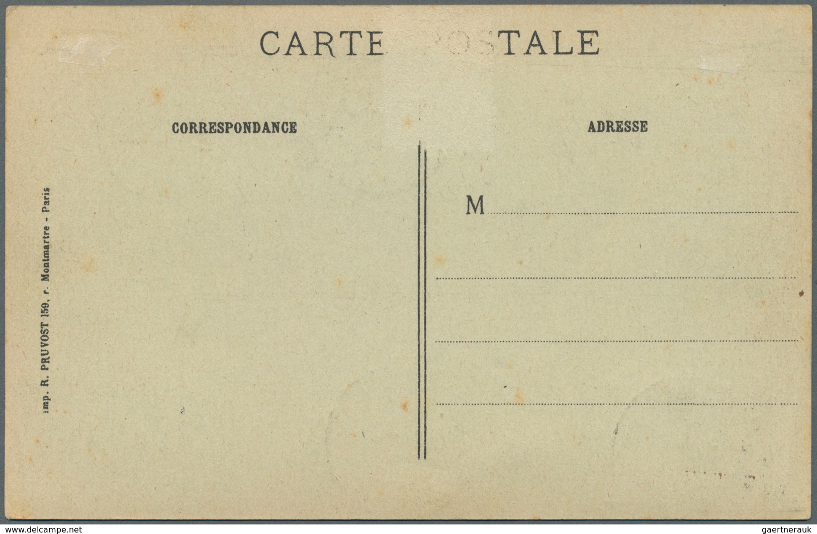 12098 Kamerun: 1916. Guerrier 1c, 5c And 10c, And Libreville 25c And 35c On The Reverse Of An Unused Photo - Cameroun (1960-...)