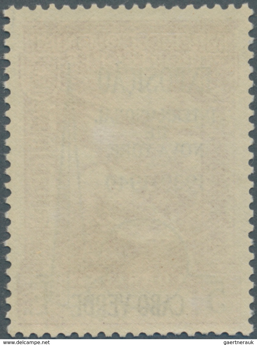 12112 Kap Verde: 1939, World Exhibition, 5e. Red-brown/black Unmounted Mint (dull Gum Spot). - Kap Verde