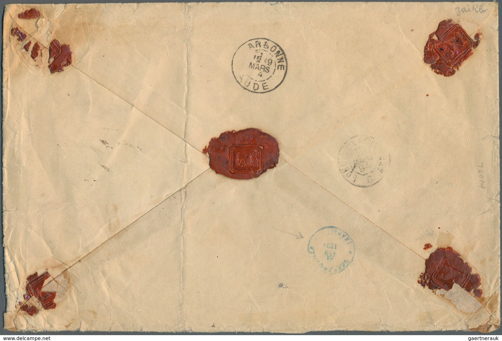 12118 Kolumbien: 1894, 10 Ct Brown On Rose, 20 Ct Brown On Blue And Registration Stamp 10 Ct Brown On Buff - Colombie