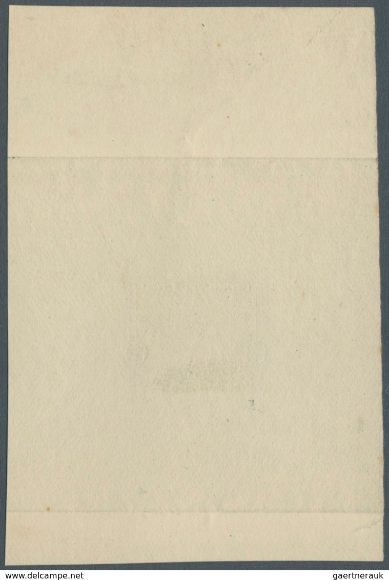 12135 Kolumbien - Ganzsachen: 1920, 2 C Black "El Capitolio", Die Proof (Perkins, Bacon Co.) For 2 C Red P - Kolumbien