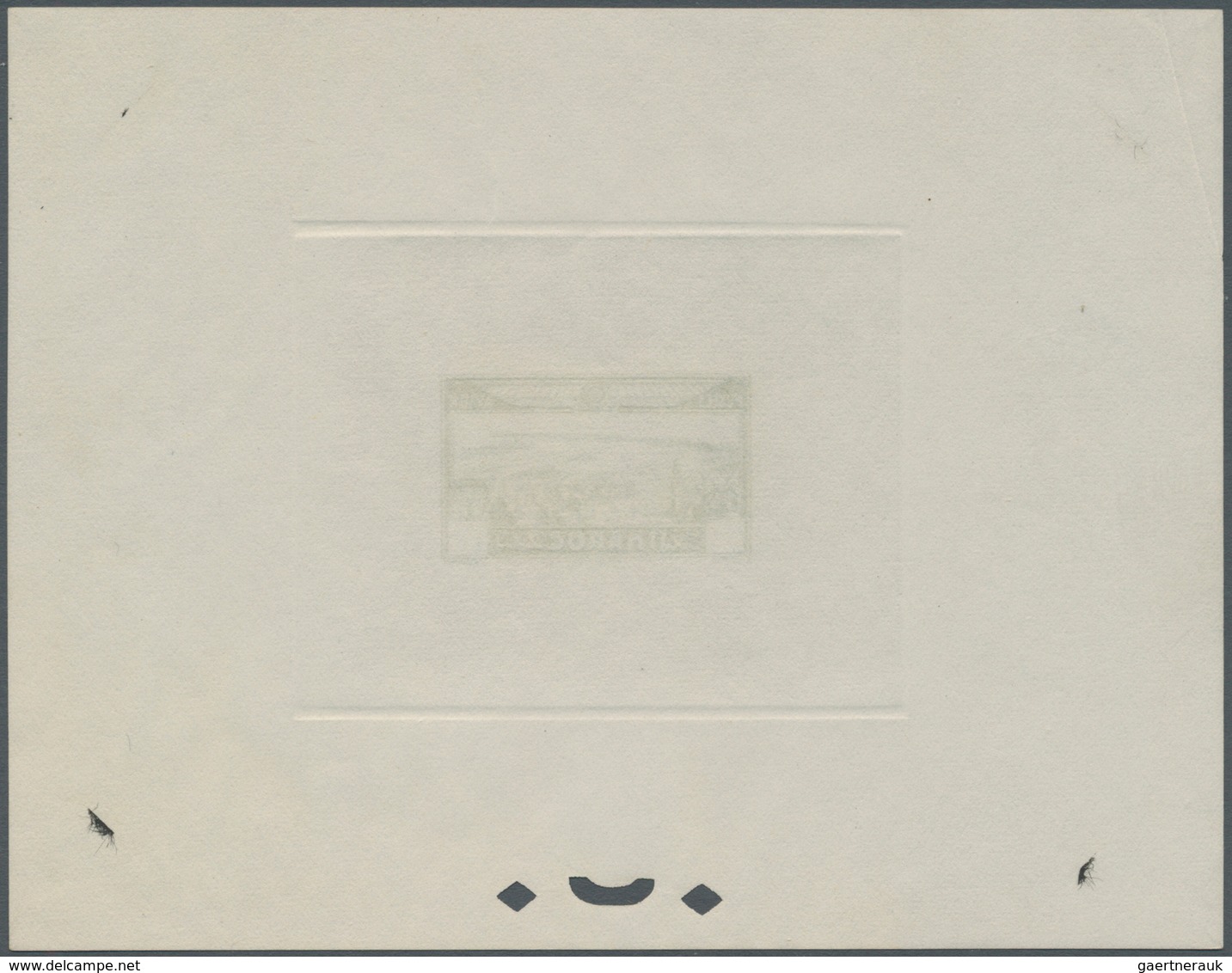 12187 Marokko: 1933, Airmails "View of Casablanca", five epreuve in issued design but without value, colou