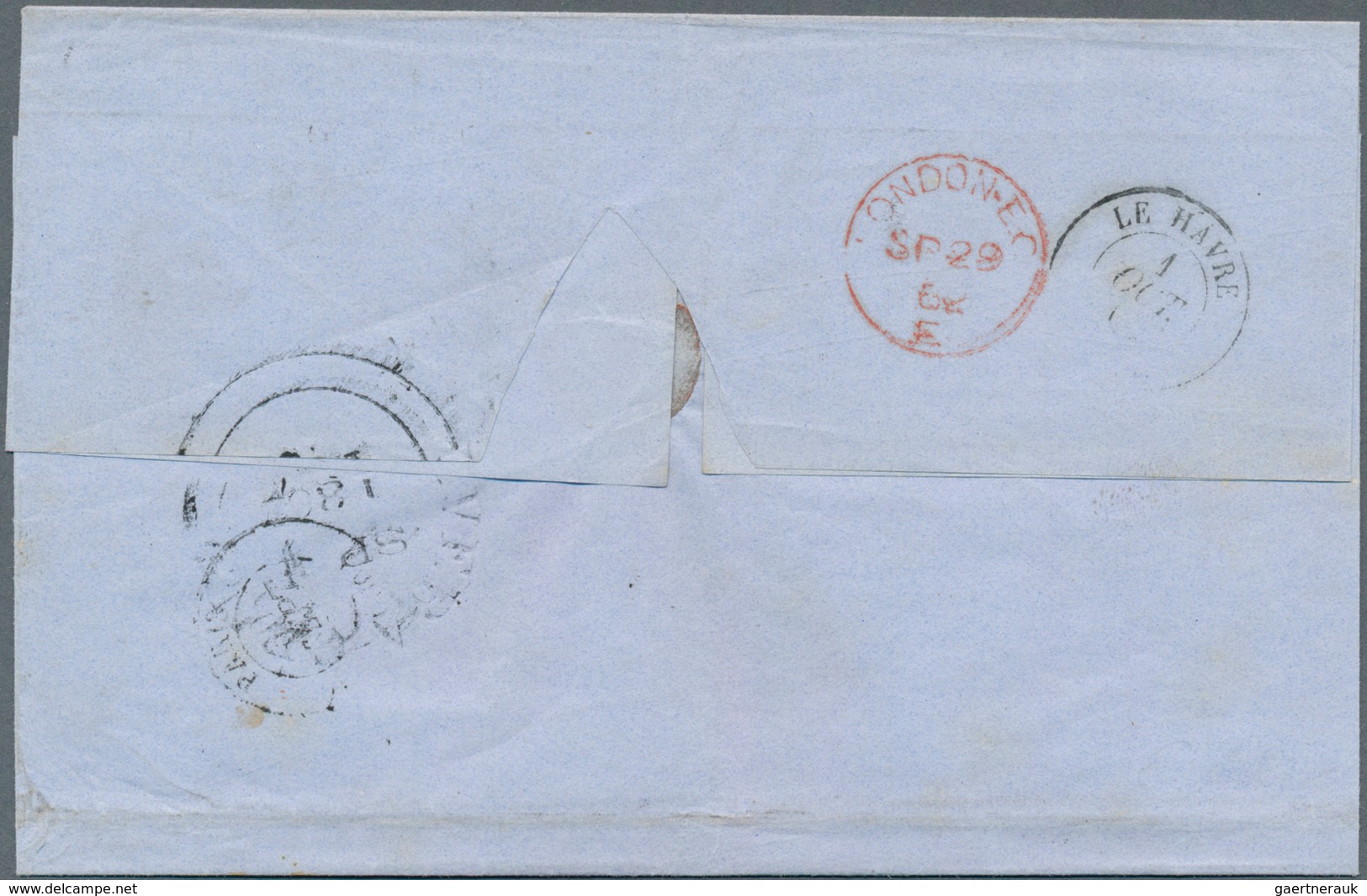 12245 Mexiko: 1848,1862, Two Folded Letters Sent From VERACRUZ Via British Post Office To London Respectiv - Mexiko