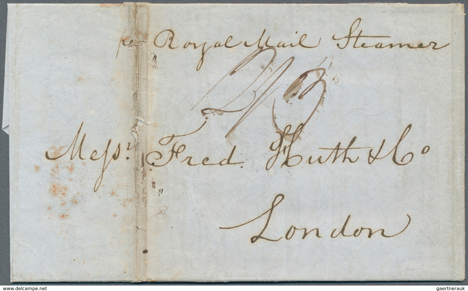 12245 Mexiko: 1848,1862, Two Folded Letters Sent From VERACRUZ Via British Post Office To London Respectiv - Mexique