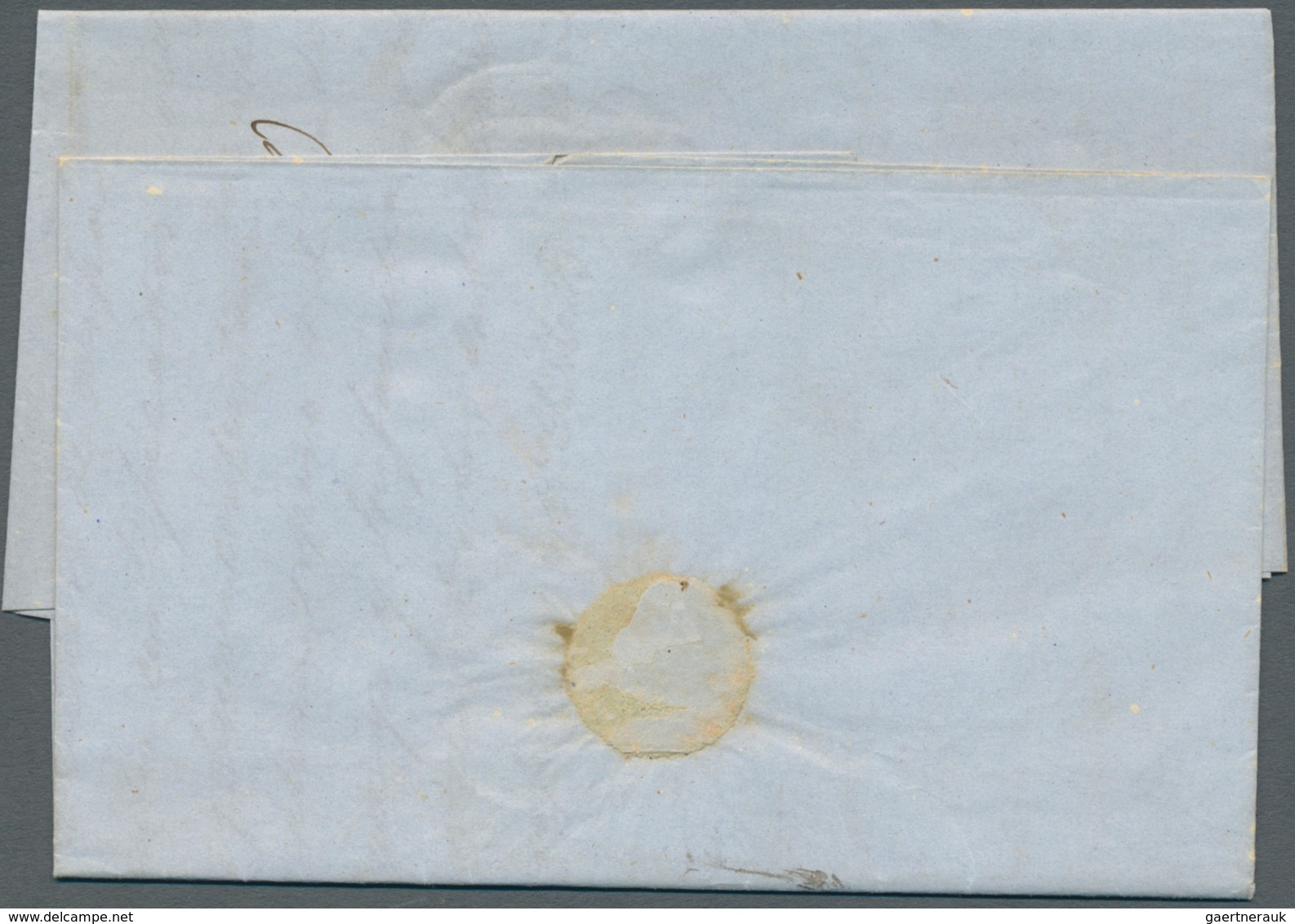 12247 Mexiko: 1854, Complete Folded Letter Cover With Red Double-line FRANQUEADO EN / PAPANTLA To Mexico T - Mexiko