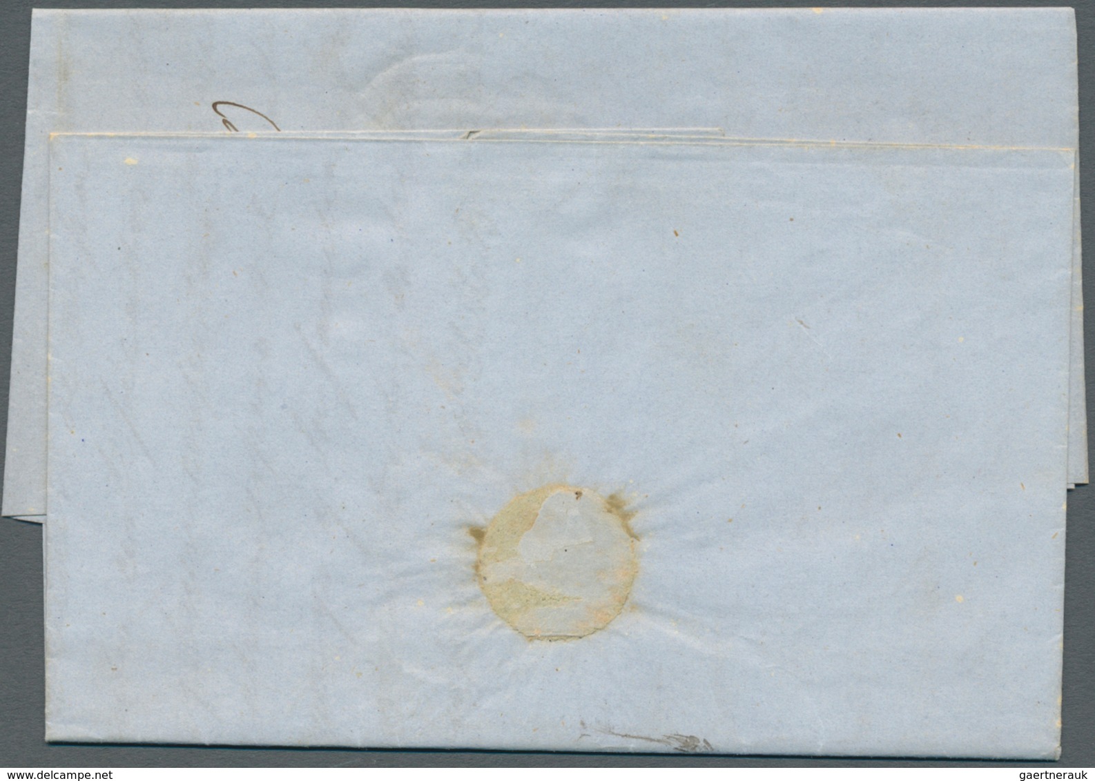 12247 Mexiko: 1854, Complete Folded Letter Cover With Red Double-line FRANQUEADO EN / PAPANTLA To Mexico T - Mexique