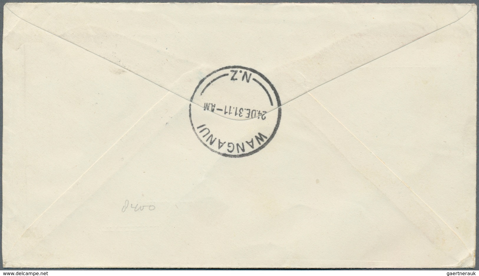 12303 Neuseeland: 1931, 1 D And 2 D "Health" On Two Uprated FIRST FLIGHT LETTERS From Wellingon To Wanganu - Ungebraucht