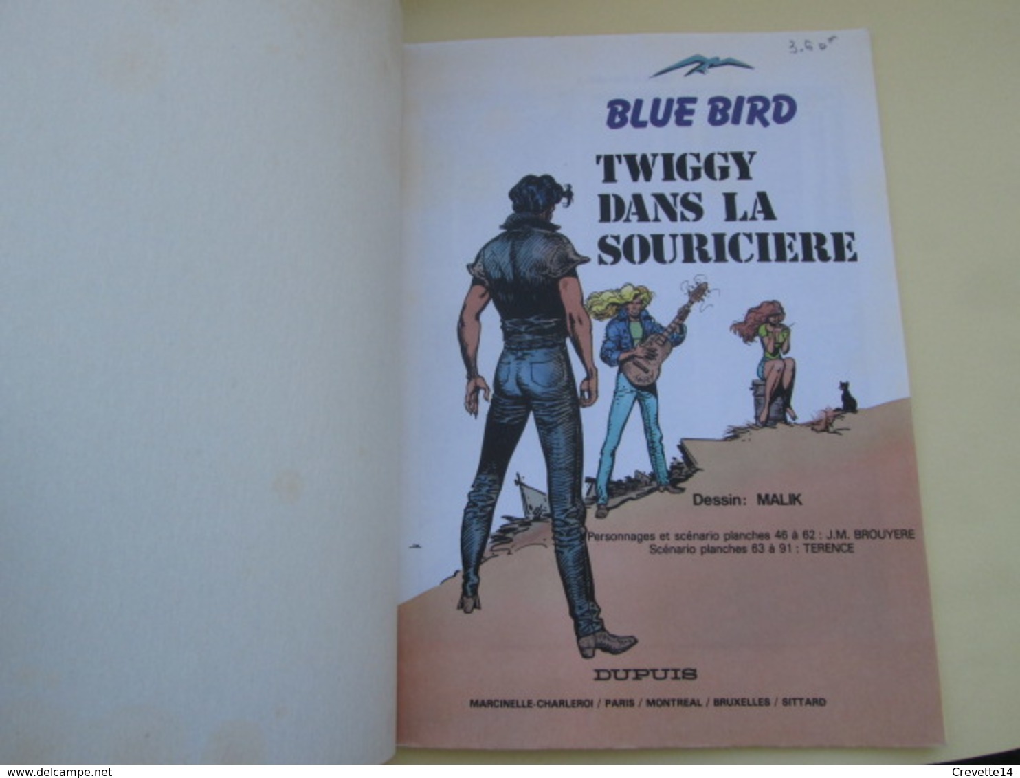 BD2009 Album BD SOUPLE / BLUE BIRD / MALIK / TWIGGY DéANS LA SOURICIERE édition Originale - Adam