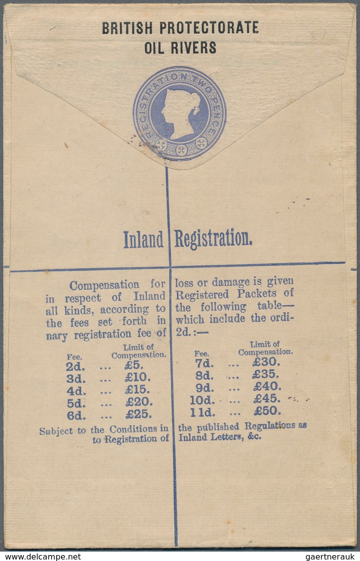 12319 Nigerküste: 1894 QV Complete Set Of Six (OIL RIVERS Obliterated And NIGER COAST In Top Margin), Used - Sonstige & Ohne Zuordnung